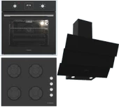 Termikel Ankastre Set (BO O64D5C B + BH P6144C B + CH S6532C BB) thumbnail 1