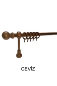 KLASİK AHŞAP RUSTİK PERDE ASKISI 28 MM BORU Ceviz - 1
