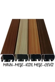 Patina  CevizDekoratif Perde Ray Kornişi Alüminyum 2 KANALLI - 2