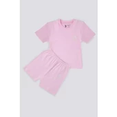 KIZ BEBEK 2'Lİ KISA KOL T-SHIRT TAKIM - 6