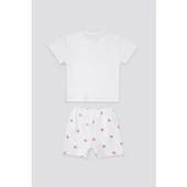 KIZ BEBEK 2'Lİ KISA KOL T-SHIRT TAKIM - 10