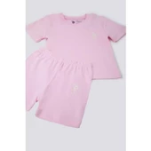 KIZ BEBEK 2'Lİ KISA KOL T-SHIRT TAKIM - 7