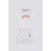 KIZ BEBEK 2'Lİ KISA KOL T-SHIRT TAKIM - 6