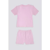 KIZ BEBEK 2'Lİ KISA KOL T-SHIRT TAKIM - 12