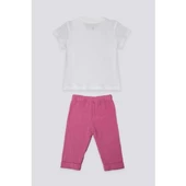 KIZ BEBEK 2'Lİ KISA KOL T-SHIRT TAKIM - 10