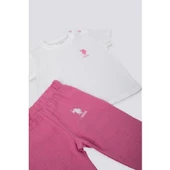 KIZ BEBEK 2'Lİ KISA KOL T-SHIRT TAKIM - 7