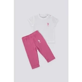 KIZ BEBEK 2'Lİ KISA KOL T-SHIRT TAKIM - 4