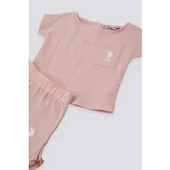 KIZ BEBEK KISA KOL T-SHIRT 2'Lİ TAKIM - 3