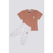 KIZ BEBEK 2'Lİ KISA KOL T-SHIRT TAKIM - 2