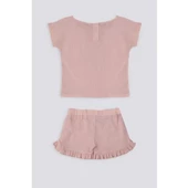 KIZ BEBEK KISA KOL T-SHIRT 2'Lİ TAKIM - 10