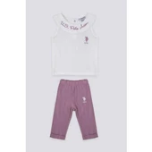 KIZ BEBEK 2'Lİ KISA KOL T-SHIRT TAKIM - 11