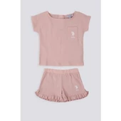 KIZ BEBEK KISA KOL T-SHIRT 2'Lİ TAKIM - 6