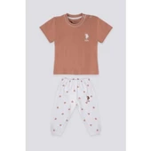 KIZ BEBEK 2'Lİ KISA KOL T-SHIRT TAKIM - 9