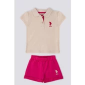KIZ BEBEK KISA KOL T-SHIRT 2'Lİ TAKIM - 1