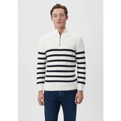 ÇİZGİLİ FERMUARLI KAZAK thumbnail 2