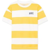 MAVİ LOGO BASKILI COLORBLOCK TİŞÖRT - 8