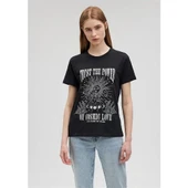 ASTROLOJI BASKILI GRAFIK TIŞORT thumbnail 3