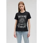 ASTROLOJI BASKILI GRAFIK TIŞORT thumbnail 4