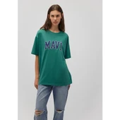 MAVİ BASKILI TİŞÖRT - 8