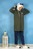 Fermuarlı Kap Haki - 1