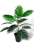 Nettenevime Yapay Ağaç Salon Bitkisi Areka Palmiye Siyah Saksıda 60cm 12 Yaprak Plastik thumbnail 5