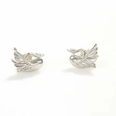 925 Ayar Gümüş Minik Kuğu Model Küpe thumbnail 1