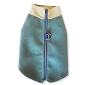 Chamois Su Yeşili Köpekler için Güderi Görünümlü Ceket - 3