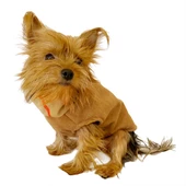 Chamois BB Kahverengi Köpekler için Güderi Görünümlü Ceket - 5