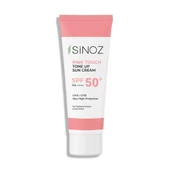 Sinoz Pink Touch Spf 50 Cilt Aydınlatıcı Ton Eşitleyici Pembe Yüz Güneş Kremi 50 Ml Tüm Ciltler Için - 2