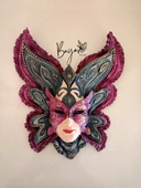 Kelebek mask duvar süsü - 1