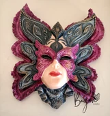 Kelebek mask duvar süsü - 3