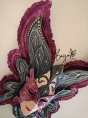 Kelebek mask duvar süsü - 4
