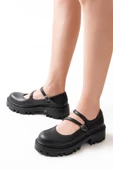 Siyah Günlük Yüksek Tabanlı Loafer Ayakkabı - 1