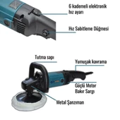 Prohummer Elektrikli Devir Ayarlı Polisaj Makinesi 1800w PH-T097 thumbnail 2