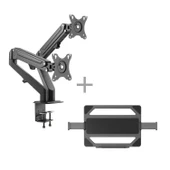 xDrive İkili Monitör Tutucu + Laptop Standı MNT-25-C024/LTP Monitör Standı - Monitör Aparatı - 2