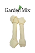 Gardenmix Beyaz Düğümlü Deri Kemik 7-7,5” – 2'li Paket - 1