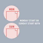 Sürekli Takvim, 12 Aylık Tarihsiz Takvim, Aylık Planlayıcı Takvim, A4, 33 x 48 cm, Undated Monthly Wall Planner, Wall Ca - 4