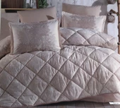 Clasy Ranforce %100 Pamuk Uyku Seti Çift Kişilik Ramina V1 Bej - 4