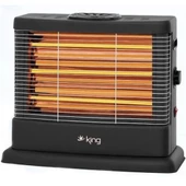 King Prago KI6274  3 Flamentli 2100 W Quartz - Isıtıcı  Elektrikli Soba - 1