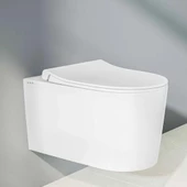 Vitra Nest QuantumFlush Beyaz Asma Klozet ve Duroplast Yavaş Kapanan Kapak 7870B403-0090 thumbnail 1