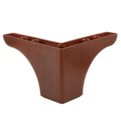 Mobilya Koltuk Kanepe Tv Ünitesi Yükseltme Destek Ayağı 10 cm Kahve Ayakları 20'li Set thumbnail 5