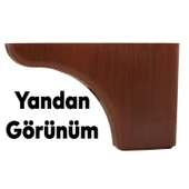 Mobilya Koltuk Kanepe Tv Ünitesi Yükseltme Destek Ayağı 10 cm Kahve Ayakları 20'li Set thumbnail 4