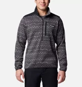 Columbia Mens Sweater Weather Printed Half Zip II Erkek Polar AO5809 thumbnail 1