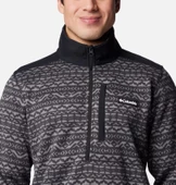 Columbia Mens Sweater Weather Printed Half Zip II Erkek Polar AO5809 thumbnail 4