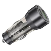 HOCO NZ12A Action PD43W USB + Type-C Hızlı Şarj Araç Çakmaklı Şarj Aleti Siyah - 5