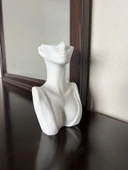 Kadın büst vazo kalemlik fırçalık - 5