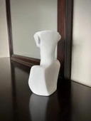 Kadın büst vazo kalemlik fırçalık - 3