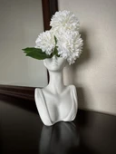 Kadın büst vazo kalemlik fırçalık - 1