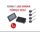 Autoware Renkli Lcd Ekranlı Türkçe Sesli Park Sensörü - 2