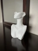 Kadın büst vazo kalemlik fırçalık - 2